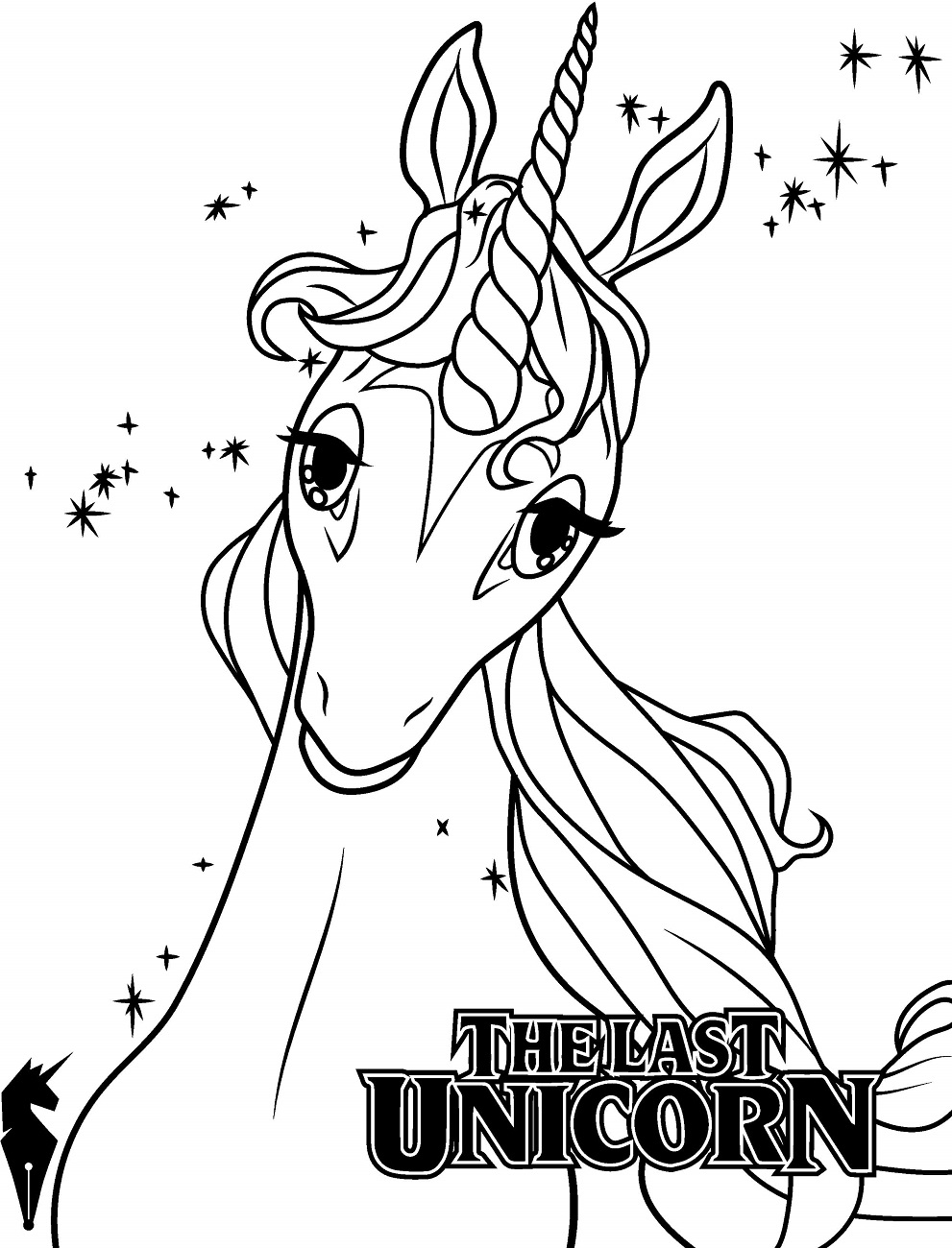 Dibujos de El ultimo Unicornio para colorear