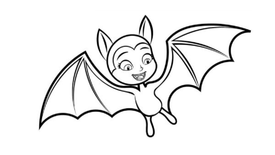 Dibujos de Ella Sabe Cómo Convertirse en un Murciélago V para colorear