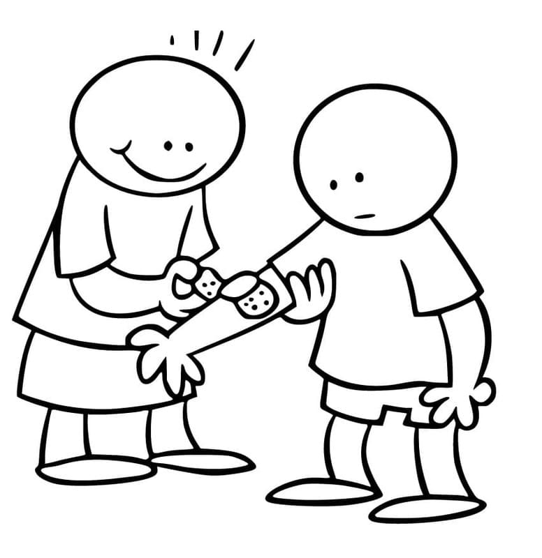 Dibujos de Empatía gratis para niños para colorear