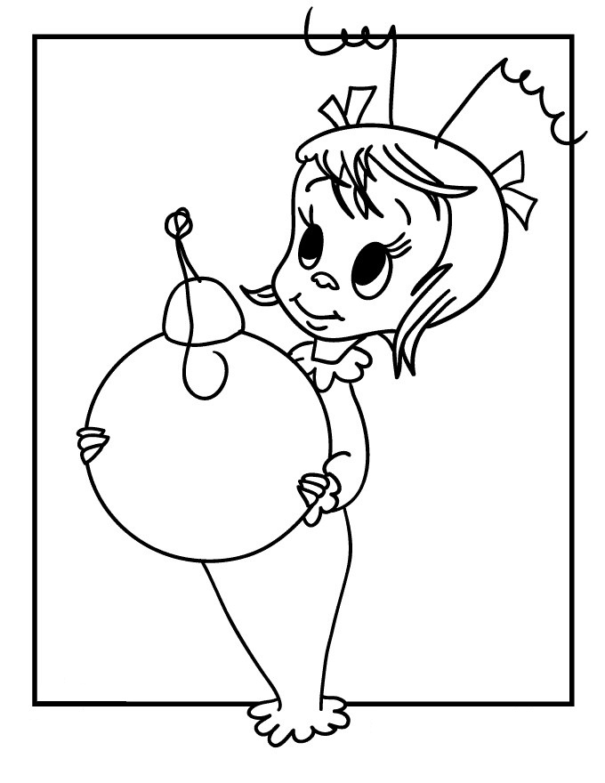 Dibujos de Encantadora Cindy Lou Que para colorear