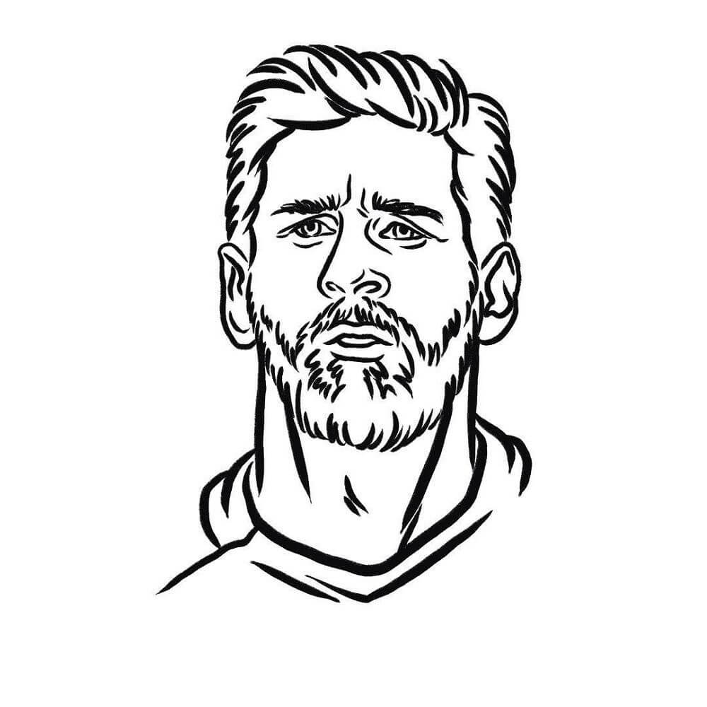 Dibujos de Enfréntate a Lionel Messi para colorear