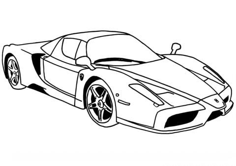 Dibujos de Enzo Ferrari para colorear