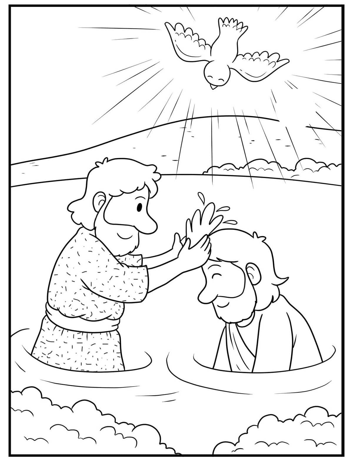 Dibujos de Espíritu Santo 1 para colorear