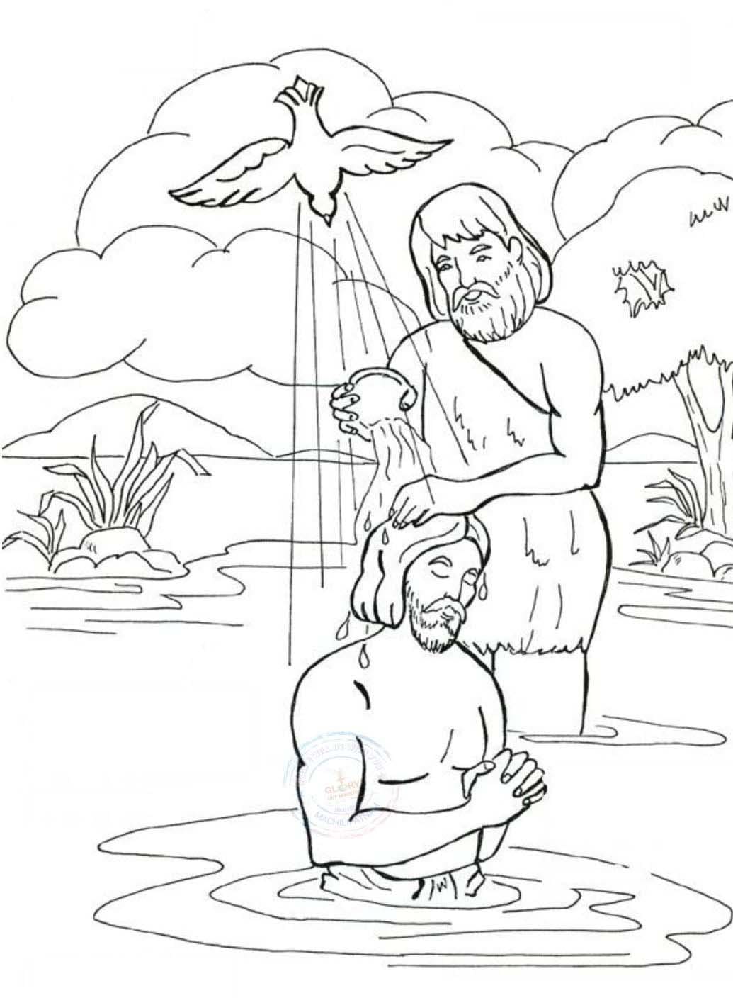 Dibujos de Espíritu Santo 4 para colorear