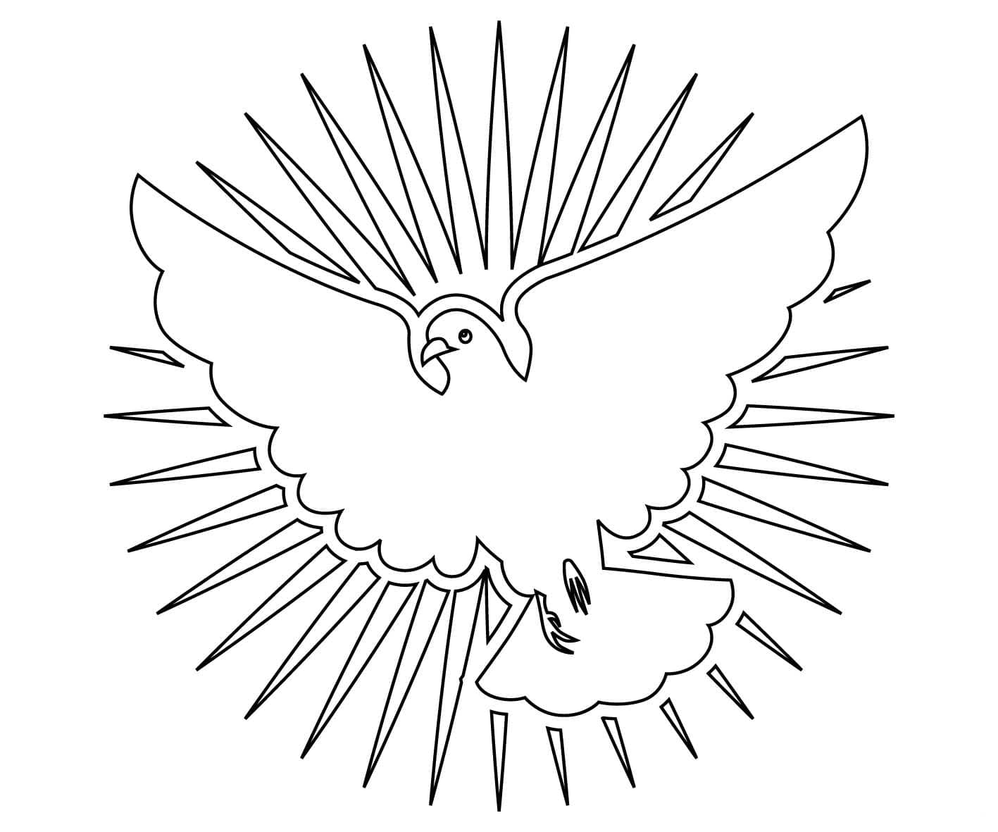 Espíritu Santo para colorear
