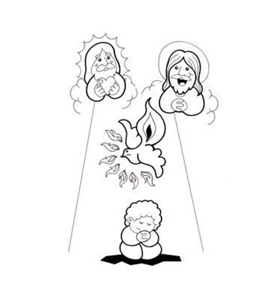 Dibujos de Espíritu Santo gratis para colorear