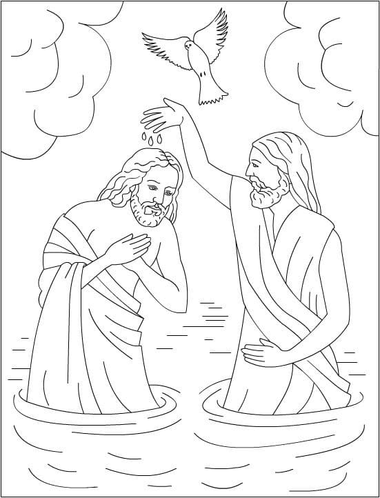 Dibujos de Espíritu Santo imprimible gratis para colorear