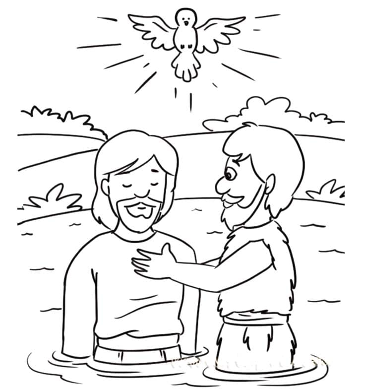 Dibujos de Espíritu Santo imprimible para colorear