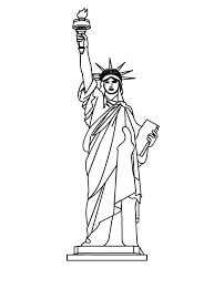 Dibujos de Estatua Normal de la Libertad para colorear