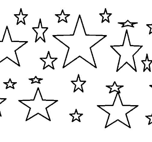 Dibujos de Estrellas para imprimir para colorear