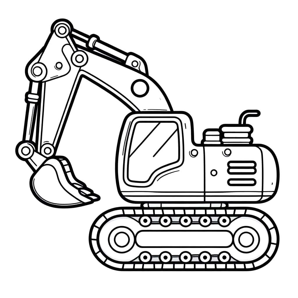 Dibujos de Excavadora 2 para colorear