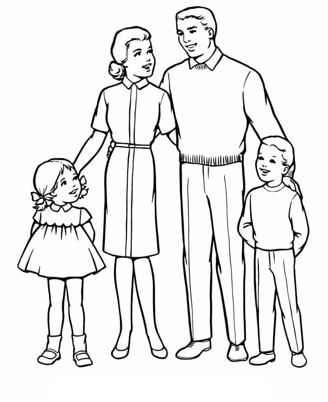 Familia coloring pages