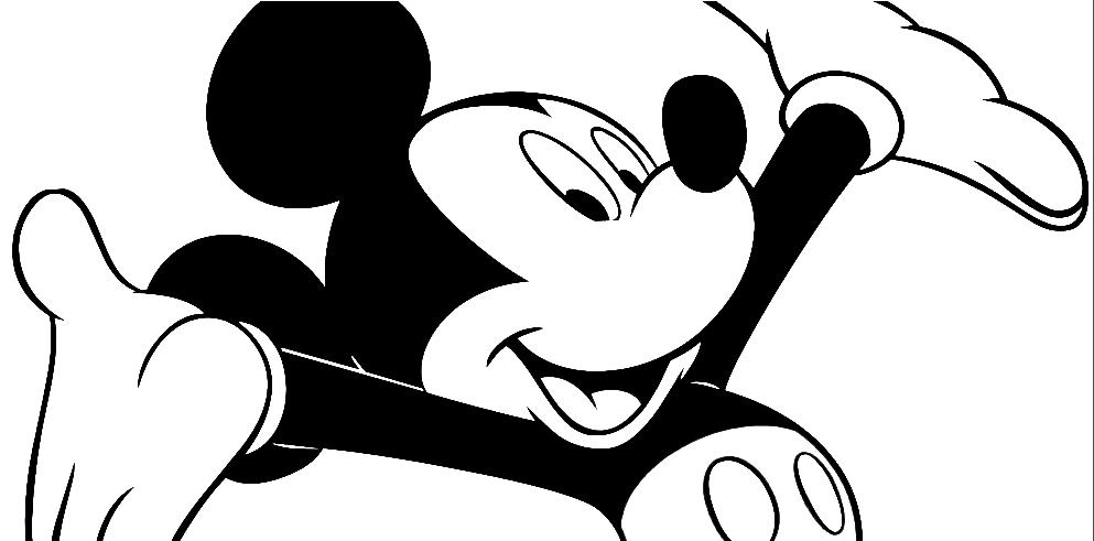 Feliz Mickey Ratón para colorir