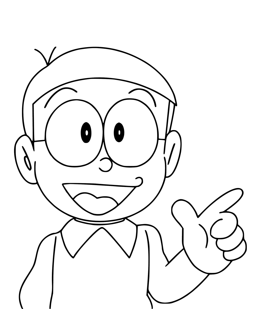 Nobita coloring pages