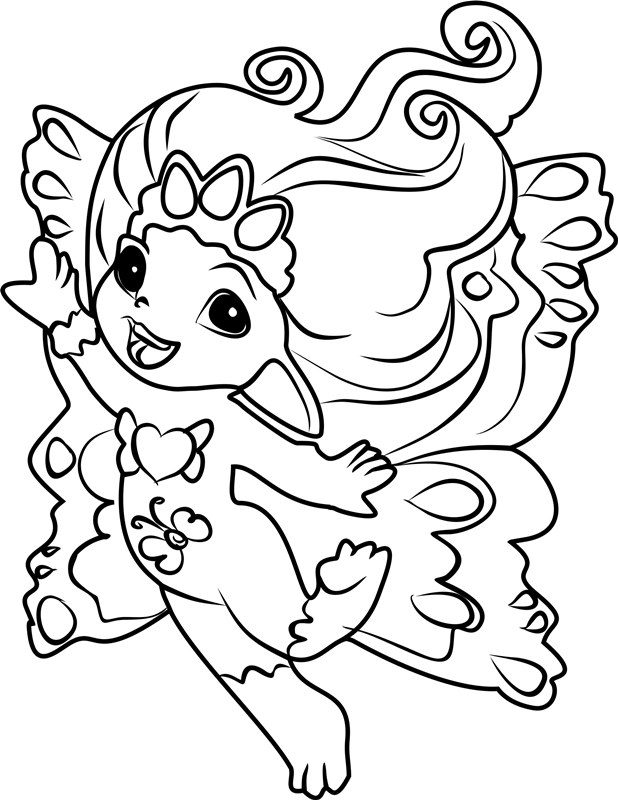 Dibujos de Feliz Princesa Crystella para colorear