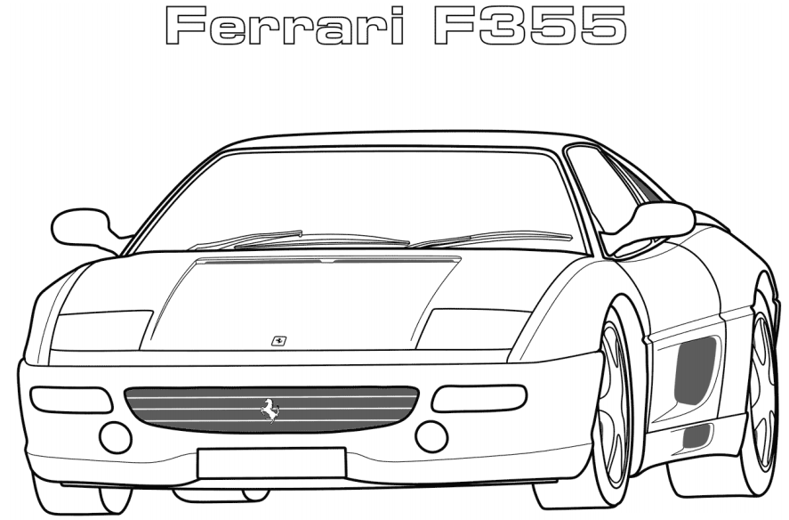 Ferrari F355 para colorir