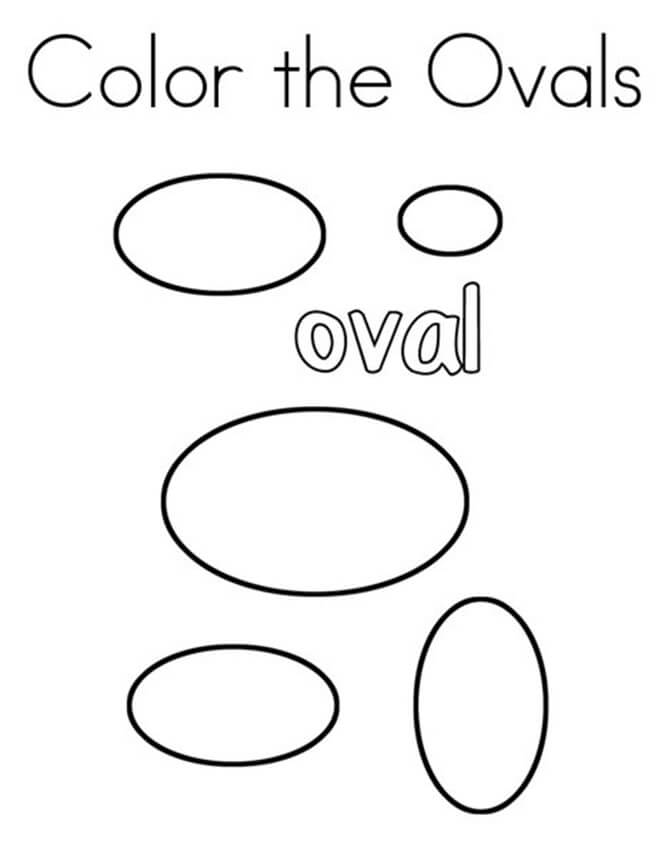 Dibujos de Forma Oval para colorear