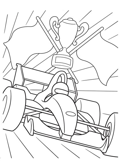 Formula 1 para colorir