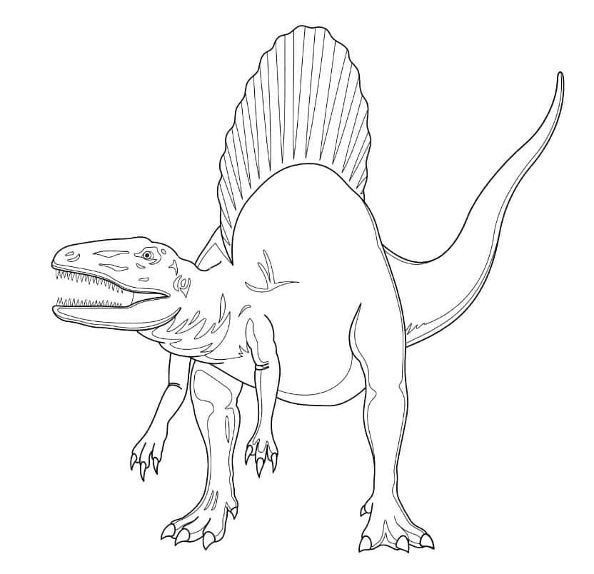 Dibujos de Fotografía gratuita de Spinosaurus para colorear