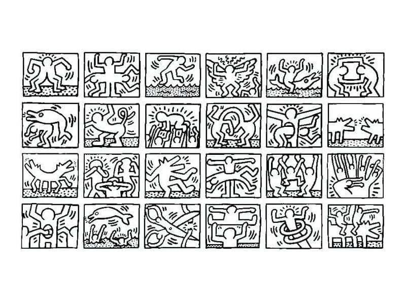 Dibujos de Fotos de Keith Haring para colorear