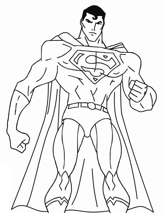Dibujos de Fuerte Superman Guay para colorear