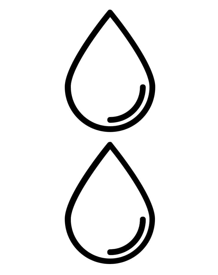 Dibujos de Gota de Agua 2 para colorear