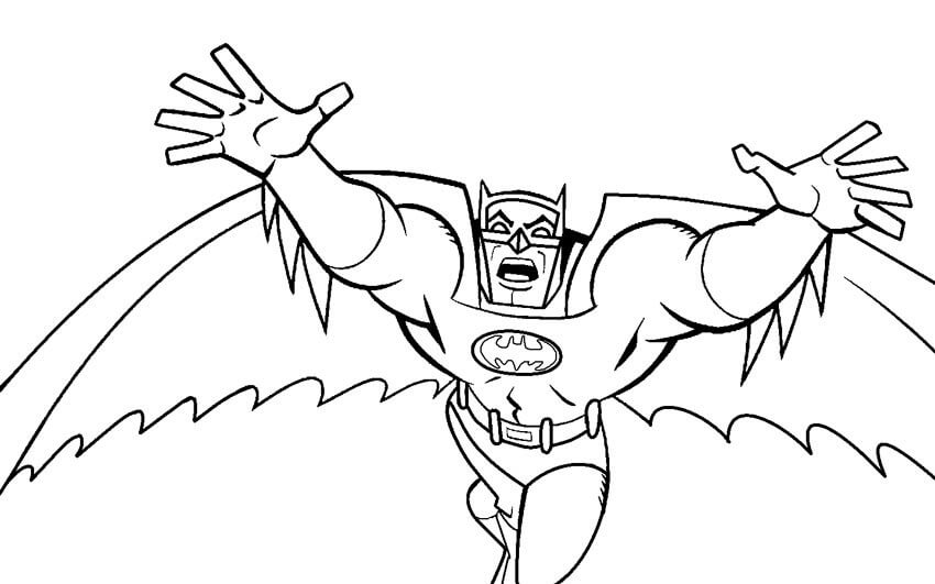 Gran Batman para colorir