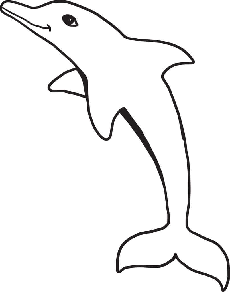 Dibujos de Gran Delfín para colorear
