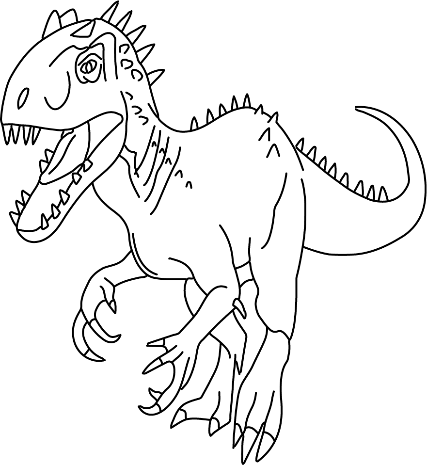 Dibujos de Gran Indoraptor para colorear