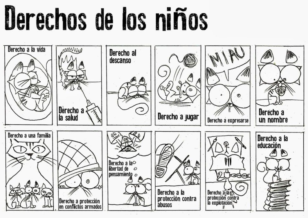 Derechos de los Niños para colorear
