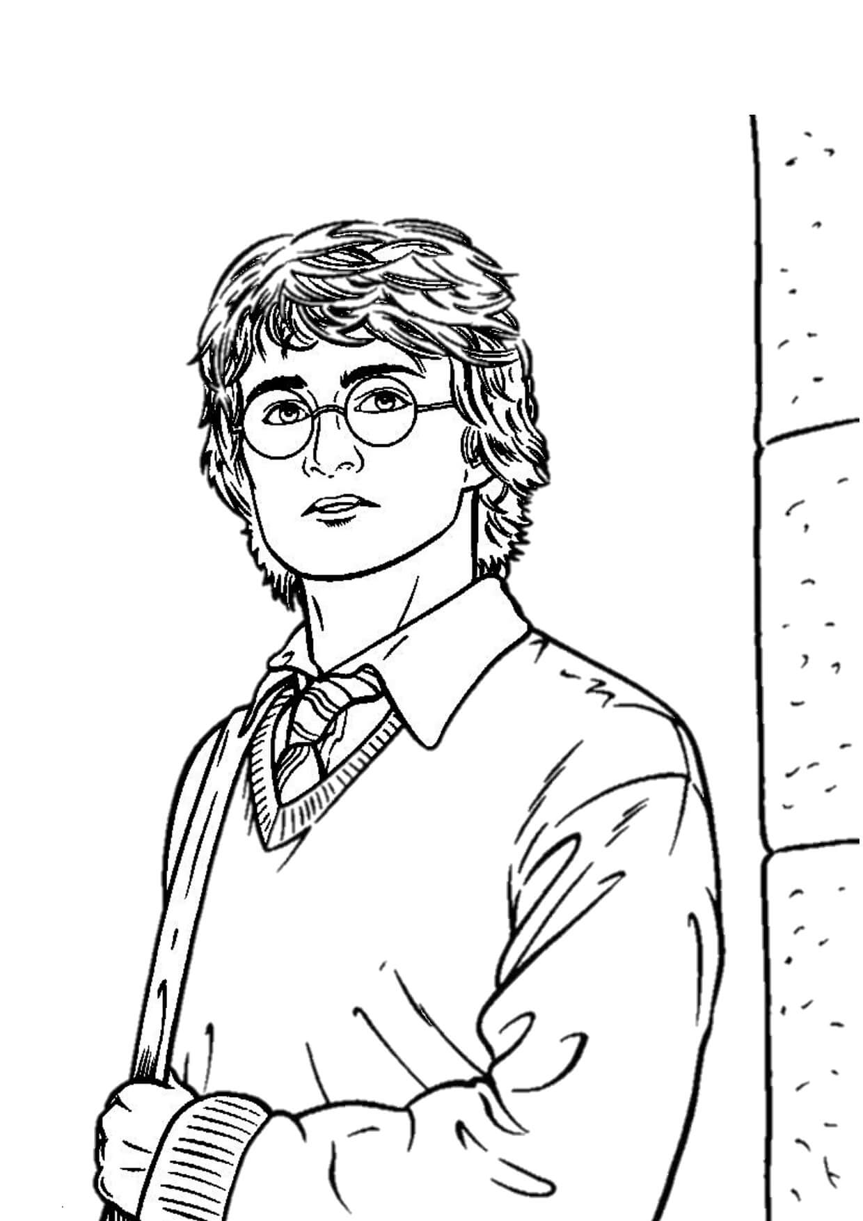 Dibujos de Guapo Harry Potter para colorear