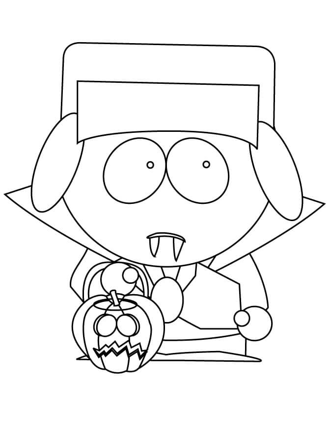 Halloween De South Park para colorir