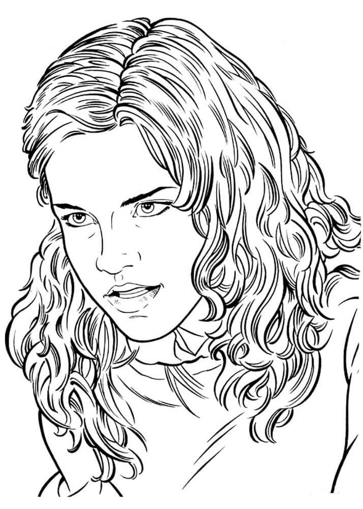 Dibujos de Hermosa Hermione Granger para colorear