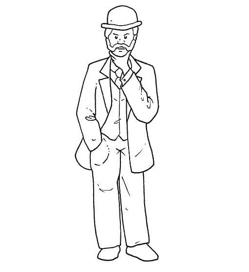 Dibujos de Hombre 1 para colorear