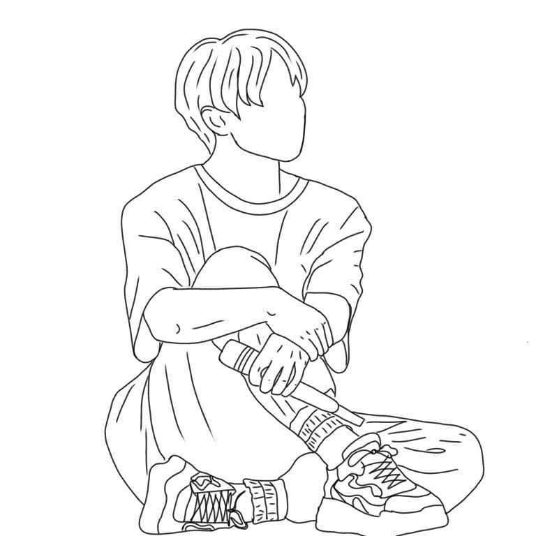 Dibujos de Hombre 2 para colorear