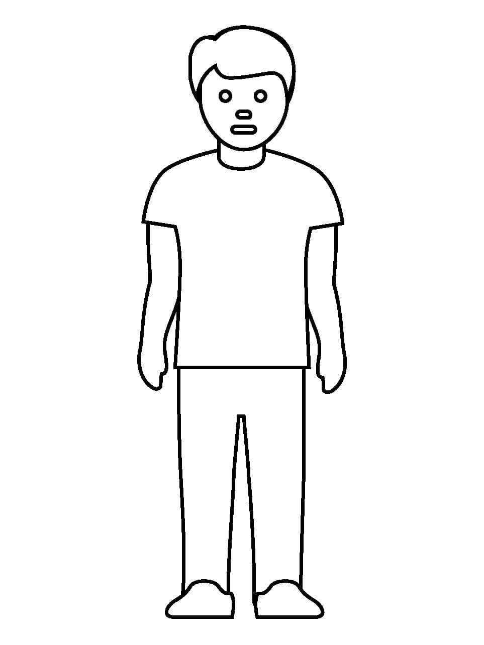 Dibujos de Hombre 3 para colorear
