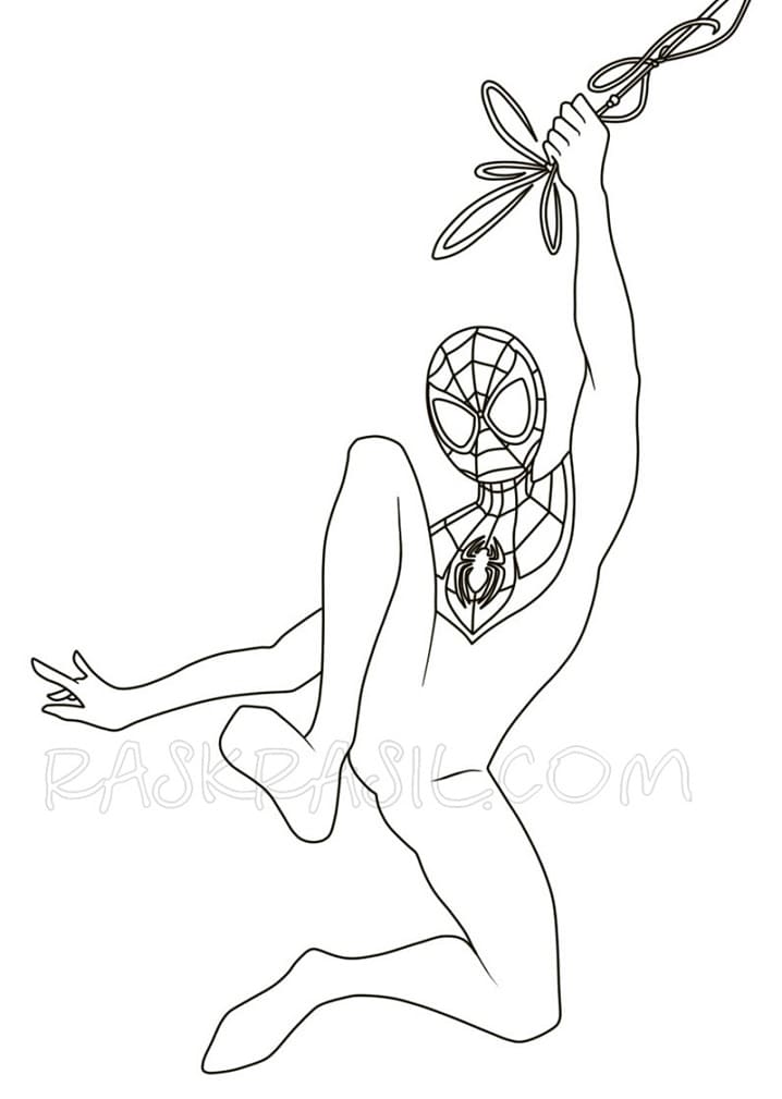 Hombre Araña Miles Morales Gratis Para Niños para colorir