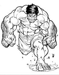 Hulk Corriendo para colorir