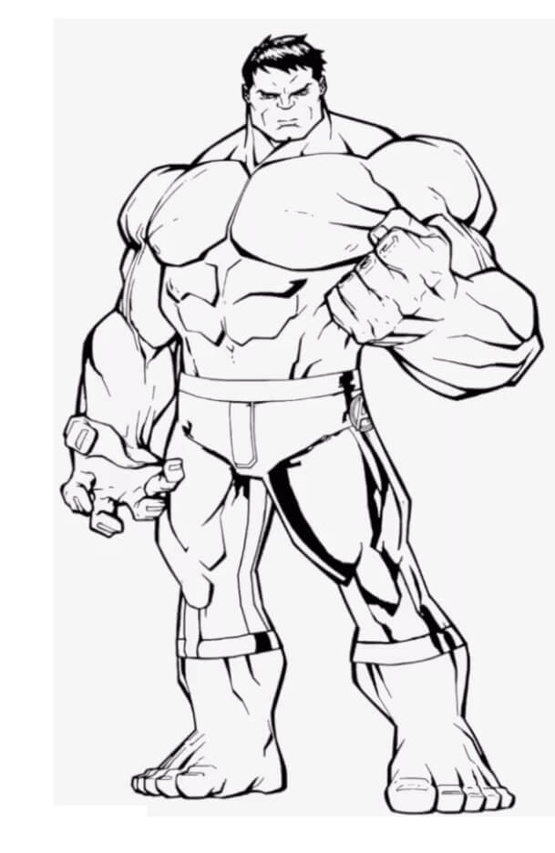 Dibujos de Hulk Fresco para colorear