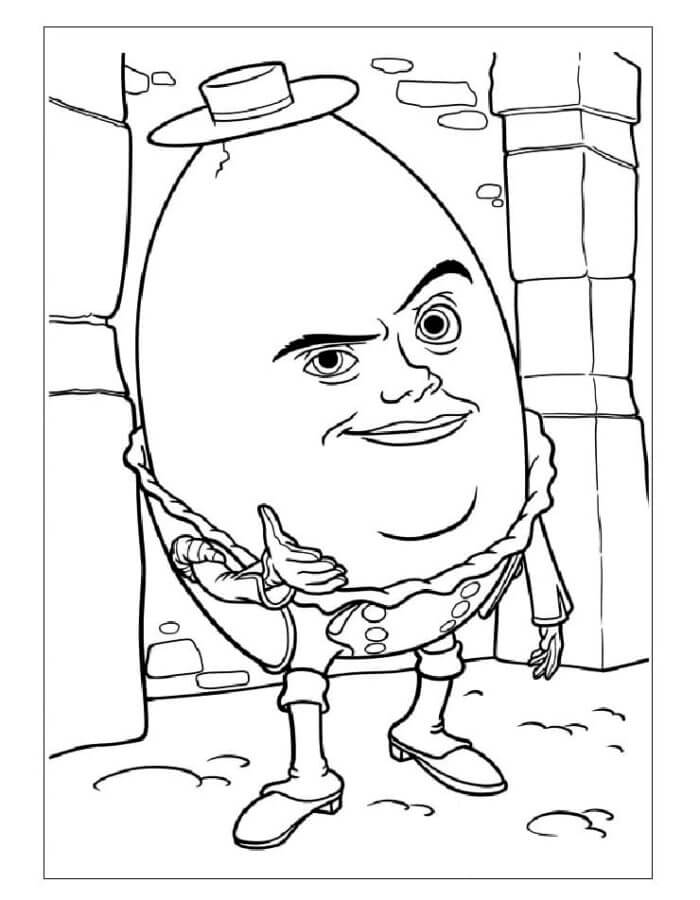Dibujos de Humpty Dumpty Extiende Su Mano para colorear