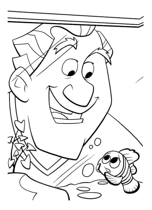 Imagen Buscando A Nemo fácil para colorir