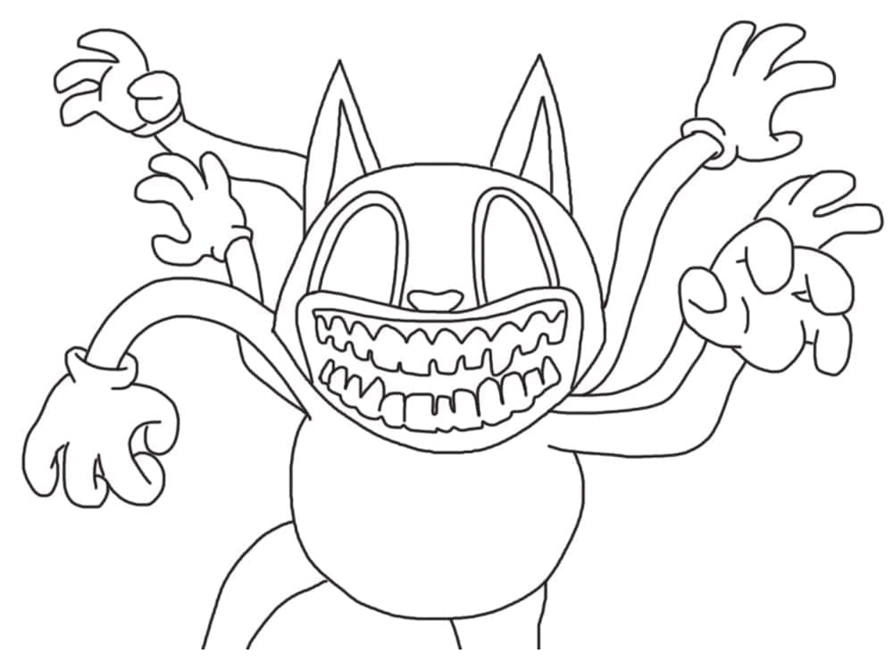 Dibujos de Imagen Cartoon Cat imprimible gratis para colorear
