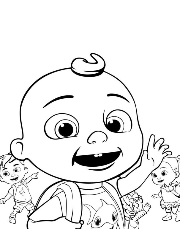 Dibujos de Imagen Cocomelon básico para colorear