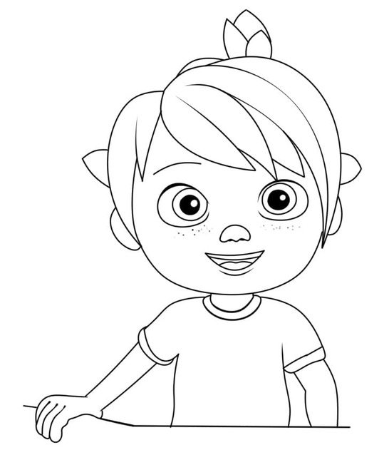 Dibujos de Imagen Cocomelon imprimible para colorear