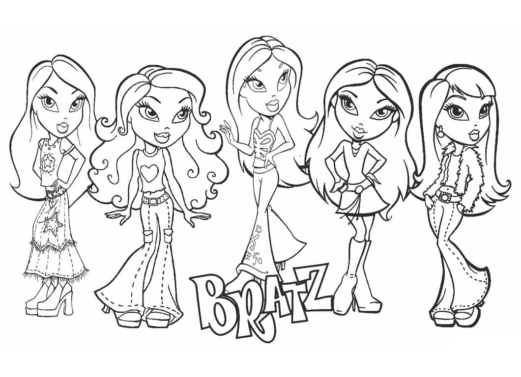 Dibujos de Imagen de Bratz para colorear