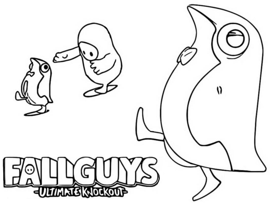 Dibujos de Imagen de Fall Guys para colorear