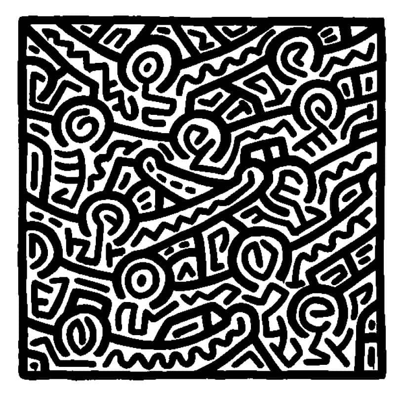 Dibujos de Imagen de Keith Haring para colorear