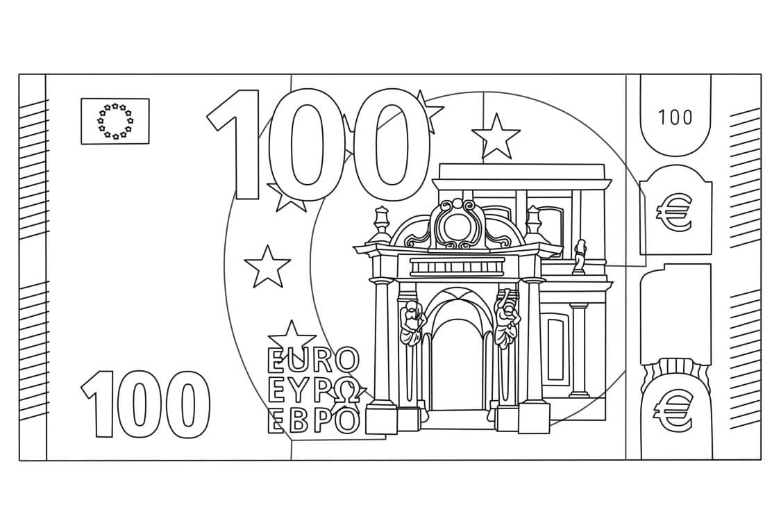 Dibujos de Imagen Dinero imprimible gratis para colorear