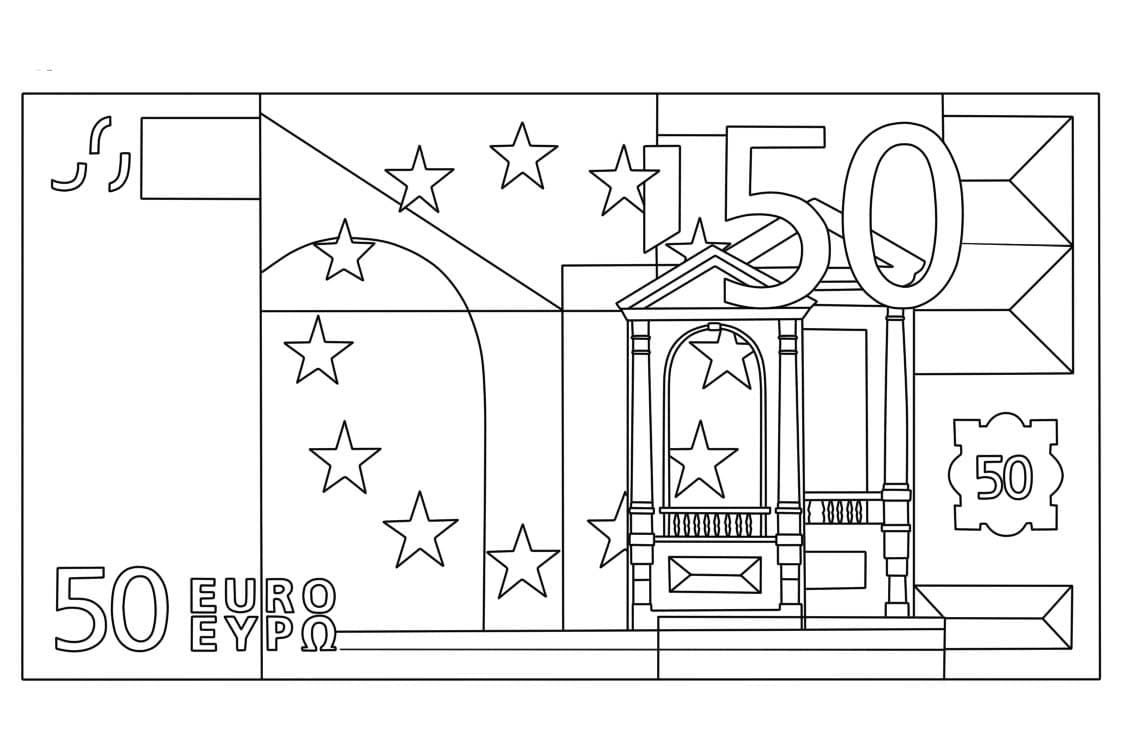 Dibujos de Imagen Dinero imprimible para colorear
