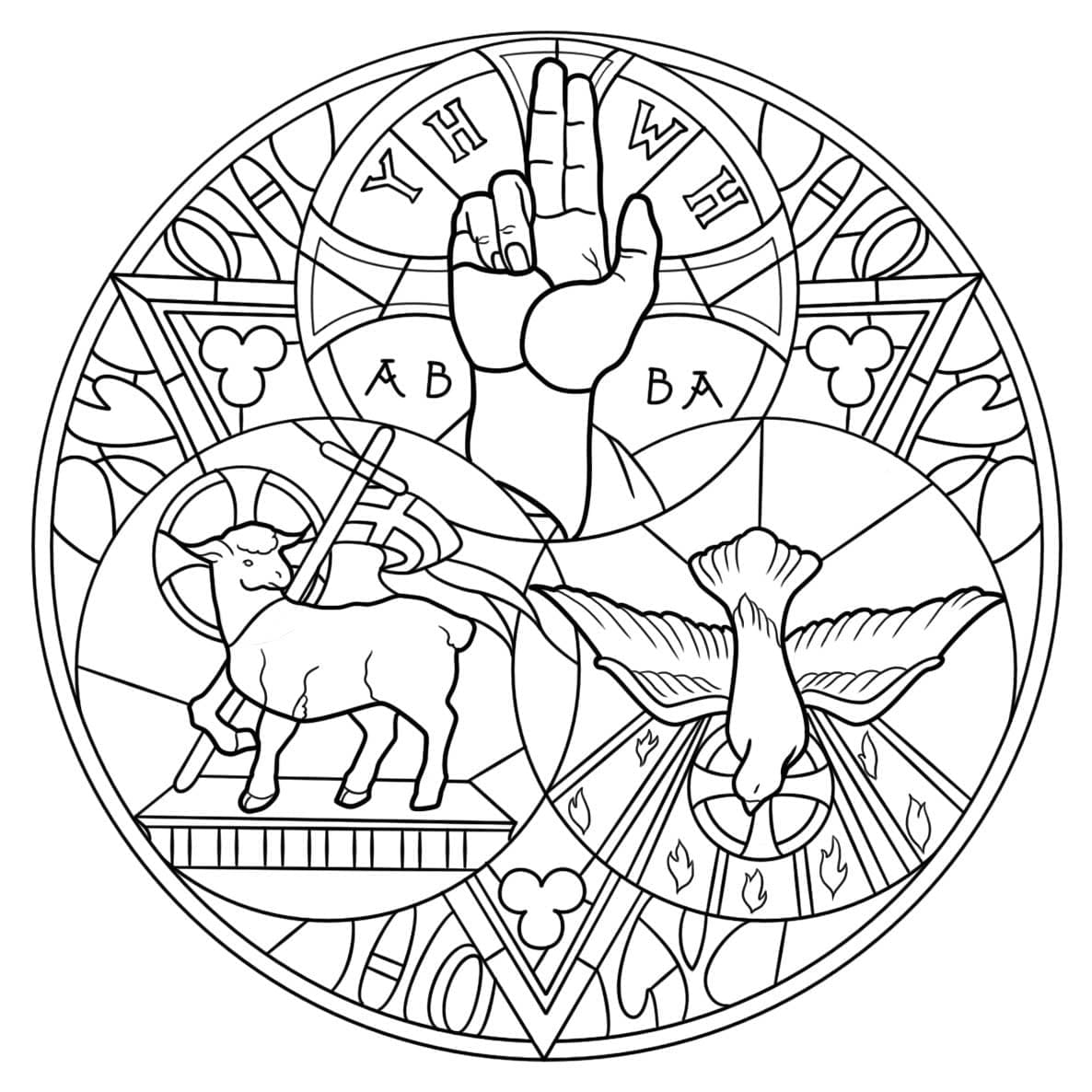 Dibujos de Imagen Espíritu Santo para colorear